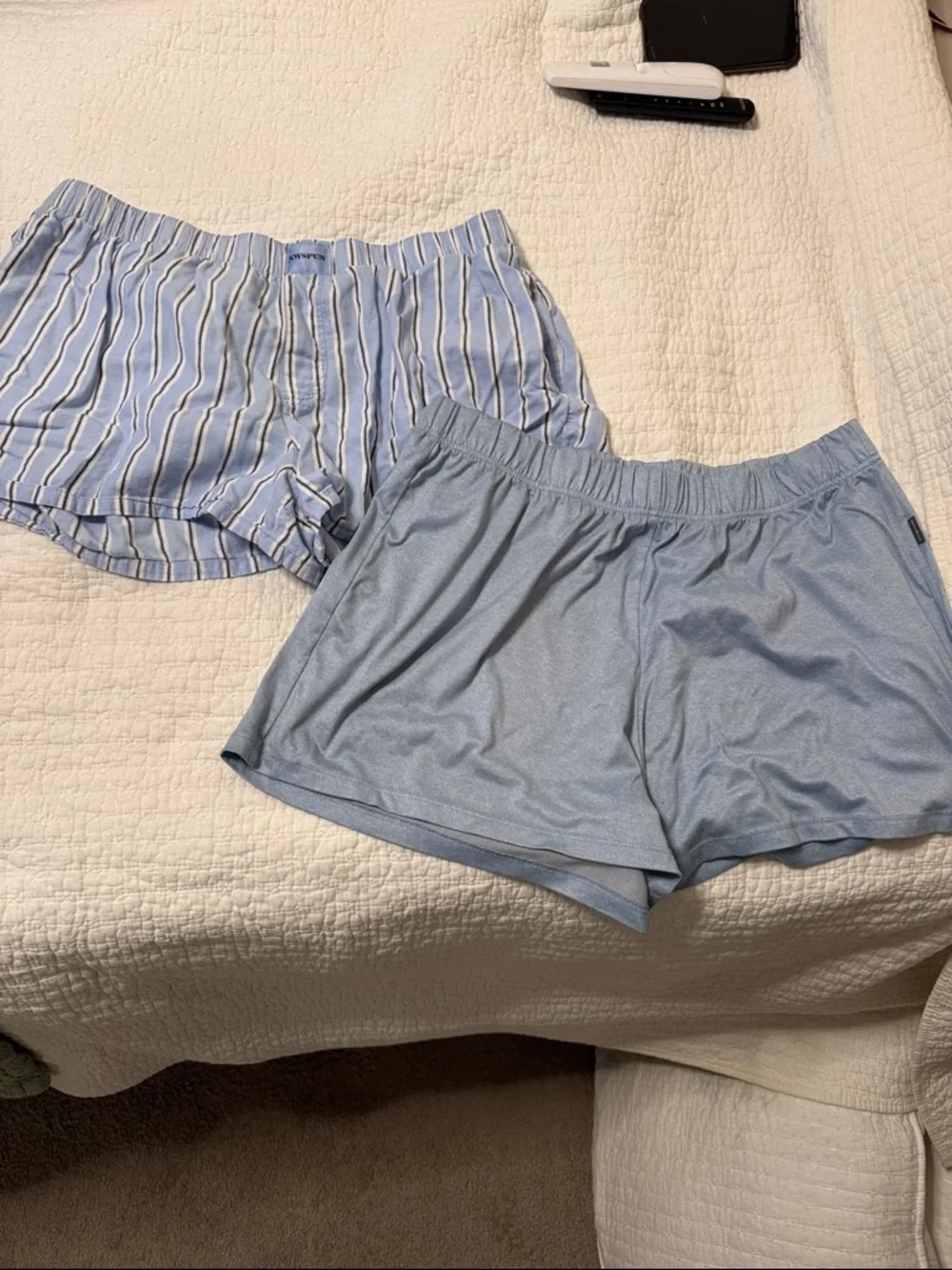 Eddie Bauer & joyspun Light Blue Boxer & Stretch Trunk Set - 2 Pack